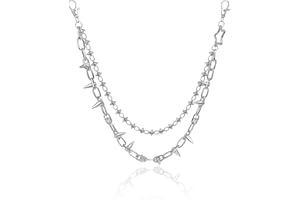 EMORBALS Pants Chain - Wallet Chain Pocket Chain Jean Chain Belt Chain for Men Women - Hip Hop Punk and Gothic Accessory