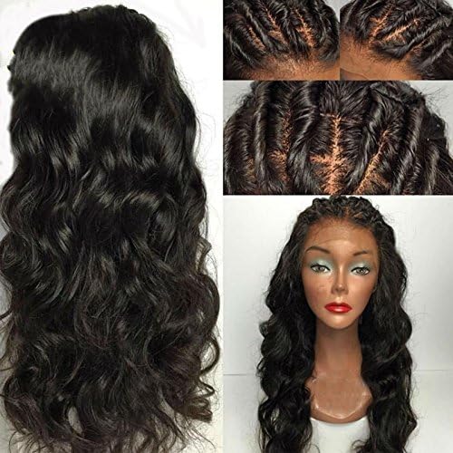 Eva Hair Full Lace Human Hair Wigs For Black Women Glueless Brazilian Virgin Hair Wig 150 density Natural Wave Pre Plucked Full Lace Wigs(20 Inch,150 density,Full Lace Wig)