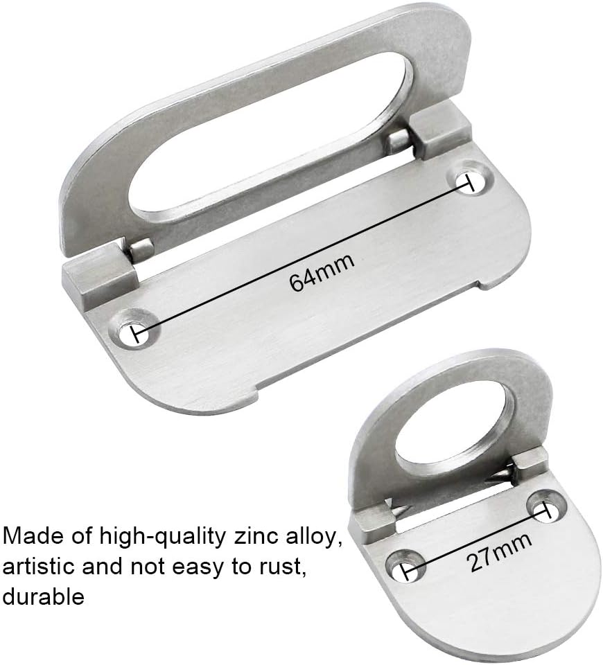 Maniglia Tatami Con Anello Incorporato - 4 Pezzi Per Armadi, Cassetti, Mobili, Colore Bianco - Foto 9