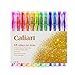 Glitter Gel Pens for Adult Coloring Books, 32 Unique Glitter Pens Neon Colored Pens Art Markers for Drawing Doodling Crafts Scrapbooks Bullet Journal, Sparkle Gel Pen Marker Set (96 colors)