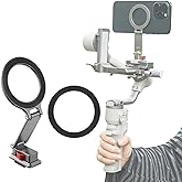 Honlyn Metal Phone Holder Mount for DJI RS 4 Mini, Magsafe Adustable Mount for Camera, Compatible with All Phone(Arca Interface)