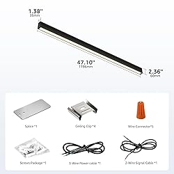 SCON 4FT 30W LED Black Anti-Glare Linkable Surface