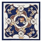 YOUR SMILE 100% Silk Scarf Women's Fashion Pattern Large Square Satin Headscarf Headdress 24''x24'' YOUR SMILE 100% Silk Scarf Women's Fashion Pattern Large Square Satin Headscarf Headdress 24''x24''