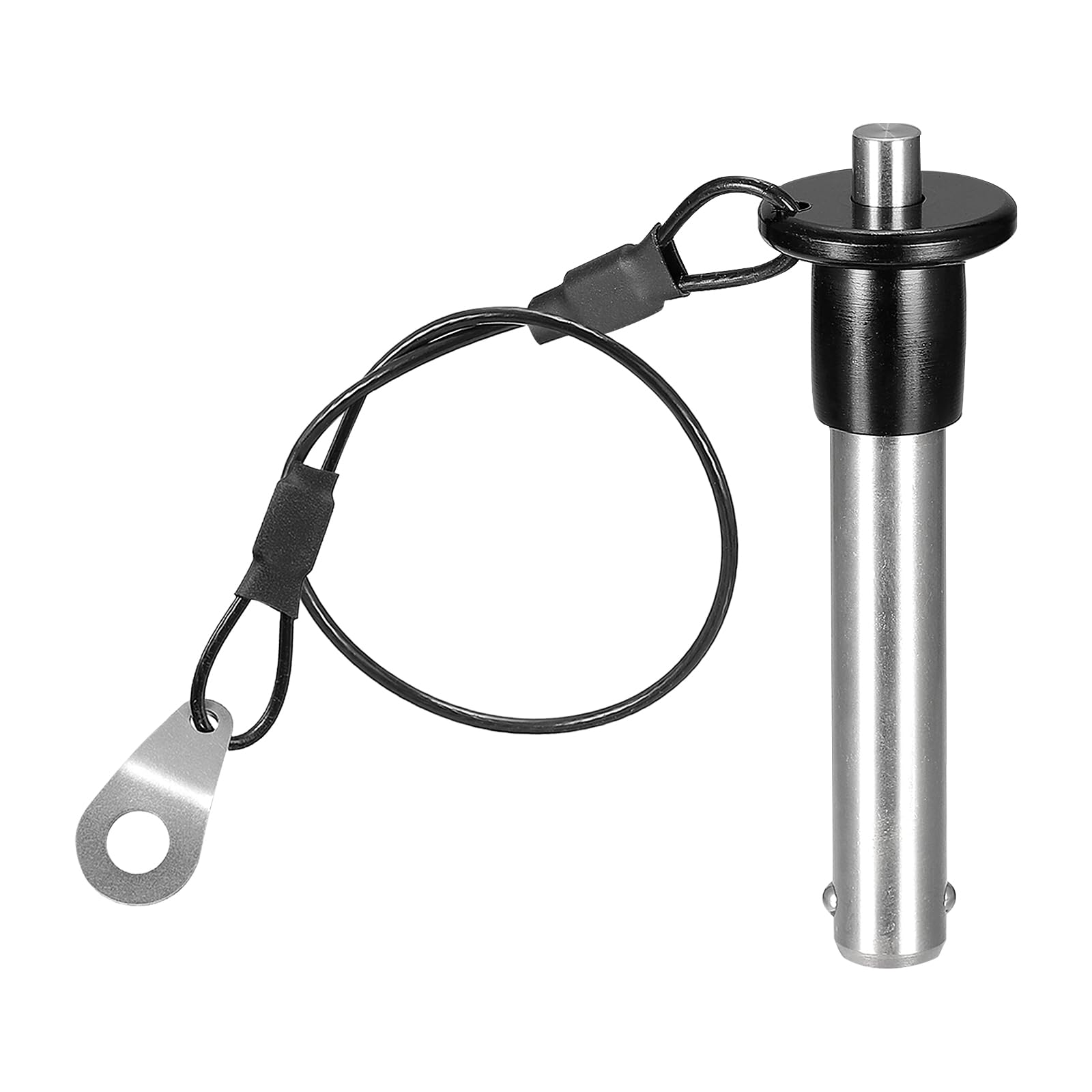 DTGN 10mmx41mm(DxL) Quick Release Pin - Good for Quickly Connecting Hooking Up Components - 304 Stainless Steel Grip Push-Button Ball Locking Pins with Wire - Silver