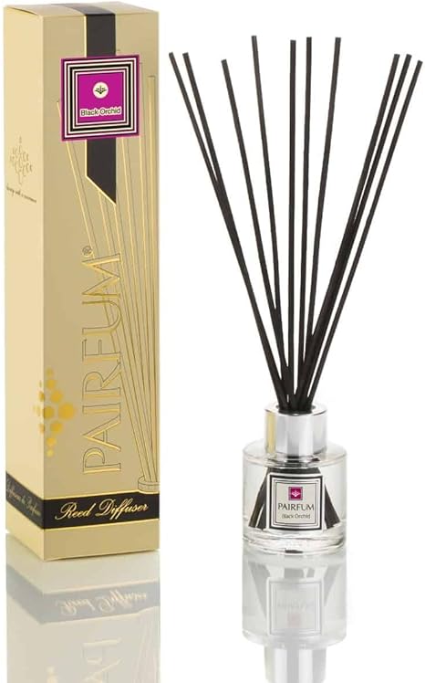 Amazon Pairfum 天然リードディフューザー 長持ち 健康 2 3ヶ月用フレグランス 50ml 香水 ブラックオーキッド ブラックリード付き Pairfum アロマオイル