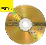 Maxell CD-R 80 Gold Music Recordable CD Discs 50pk Spindle view 2