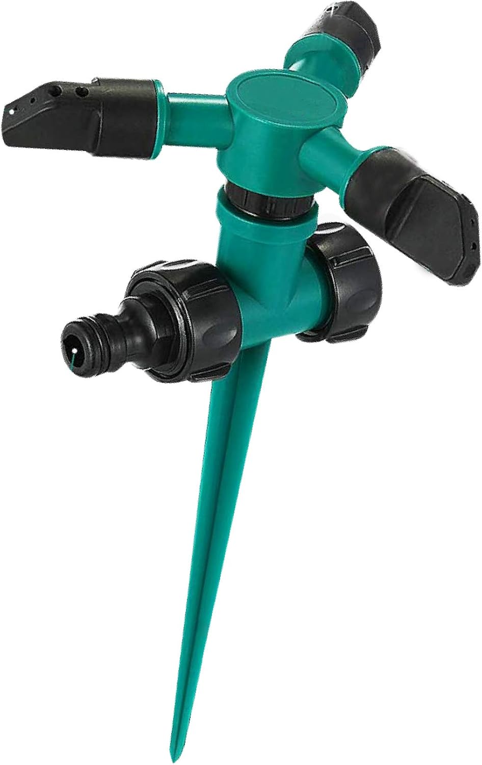 LoboJack 3 Arms Sprinkler for Lawn Garden Watering, 360 Degree Automatically Rotating, Up to 32 ft. of Irrigation : Garden & Outdoor