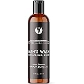 GROOM 3-in-1 Hair, Face & Body Wash for Men | Organic Aloe & Essential Oils | Gentle, Plant-Based Cleanser for Shower, Shave & Skin | Fresh Scent | 12 oz
