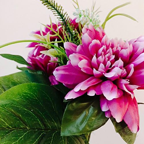 Dahlia Home Decoration Artificial Silk Flower 5 Flower head