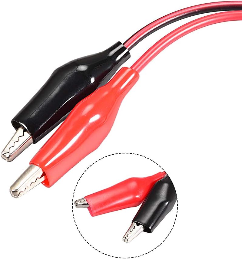 sourcing map 2.1mmx5.5 mm 12V DC Male Jack to Alligator Clip Power Cable Connectors 54cm for CCTV Security Camera Lighting Adapter - Image 3