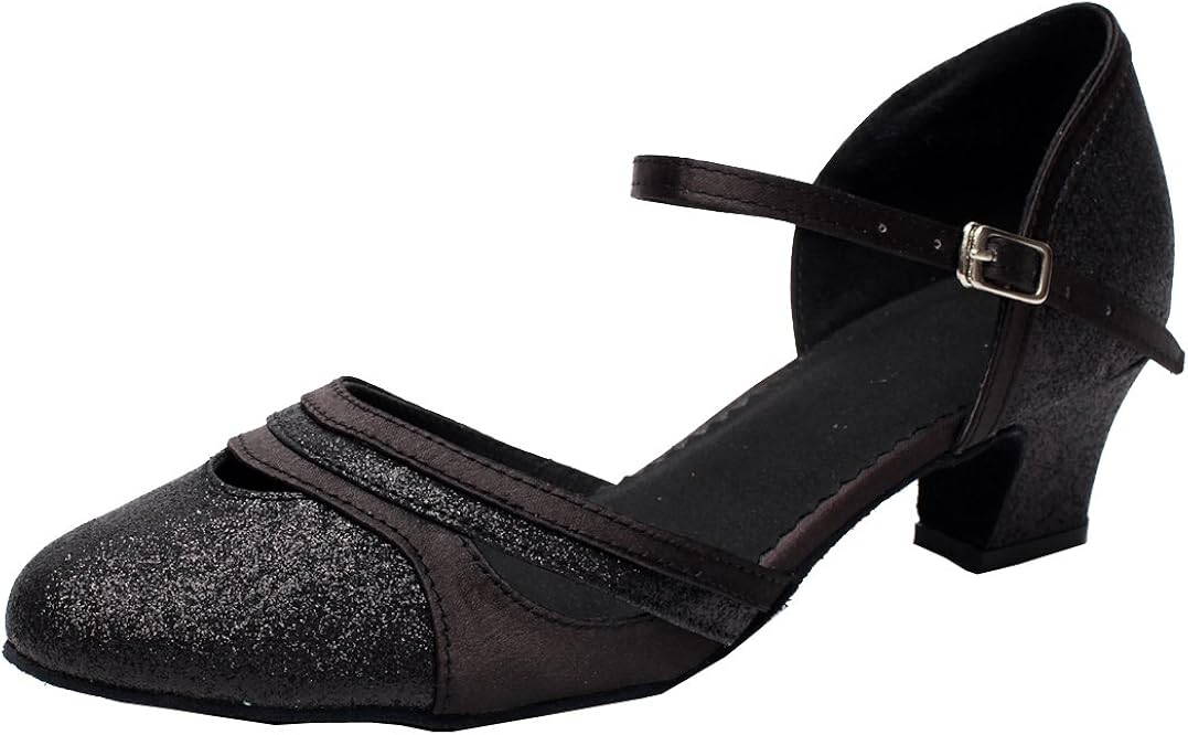 Womens Low Heel Dance Shoes Practice Shoes Latin Dance Closed Toe