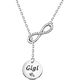 TGBJE Gigi Necklace Lola Necklace Great Grandma Gift Birthday Gifts for Grandma Godmother Gift Family Jewelry