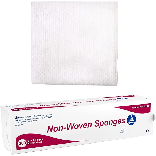 Amazon.com: Dynarex Non-Woven Sponges, Non-Sterile Gauze, 2x2 and