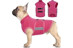 Yagamii Dog Anxiety Vest, Comfort Soft Dog Calming Vest Coat for Small Medium Large Dogs, Dog Anxiety Relief Jacket Shirt Wrap for Thunderstorms, Fireworks, Vet Visits, Separation, Rose, XS