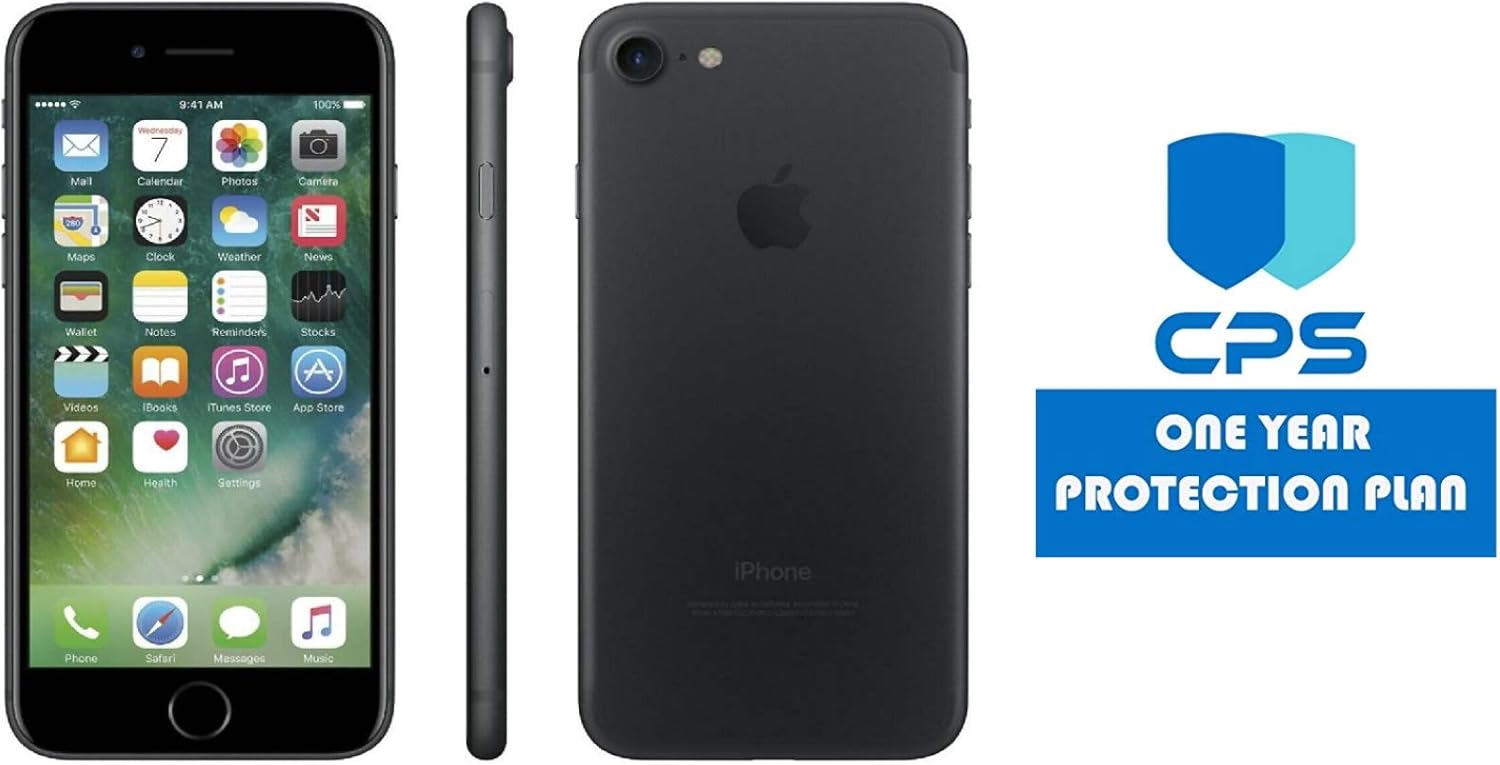 Apple iPhone 7 Fully Unlocked (32GB, Black) Includes 1