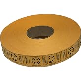 The Ticket Gurus-2000 Orange Smile Tickets Single Roll Consecutively Numbered Raffle Tickets