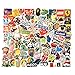 STICON 100 Pieces Vinyl Waterproof Stickers for Car, Laptop, Luggage, Skateboard, Motorcycle, Bicycle Decal Graffiti Patches (Series A)