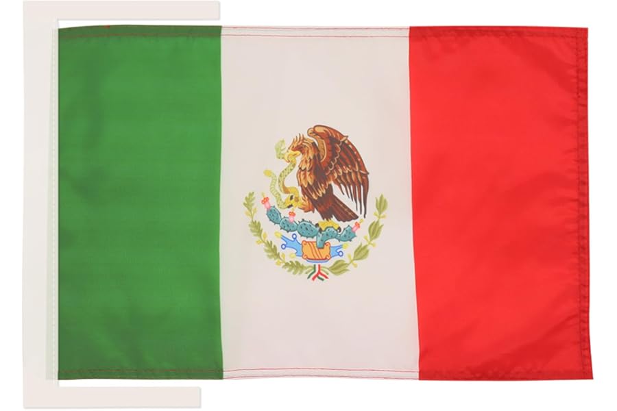 AZ FLAG Mexico Flag 18'' x 12'' cords - Mexican SMALL flags 30 x 45cm - Banner 18x12 in