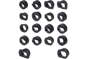 MOTOCOCHE 18-Piece Walnut Blasting Adapter Set for HTS558, Automotive Carbon Cleaning Tool Sand Blaster Attachments