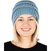 Funky Junque Confetti Knit Beanie for Women – Colorful Slouchy Cute Beanies, Cable Knitted Womens Winter Hats, Cozy Fashion