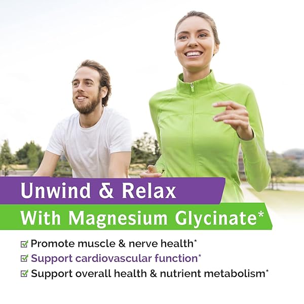 INNATE VITALITY MAGNESIUM GLYCINATE 500MG | 70MG ELEMENTAL MAGNESIUM SUPPLEMENT- HIGH ABSORPTION, NON BUFFERED, NON-GMO & NO GLUTEN – NERVE, MUSCLE, BONE HEALTH – 120 VEGAN CAPSULES MAGNESIO