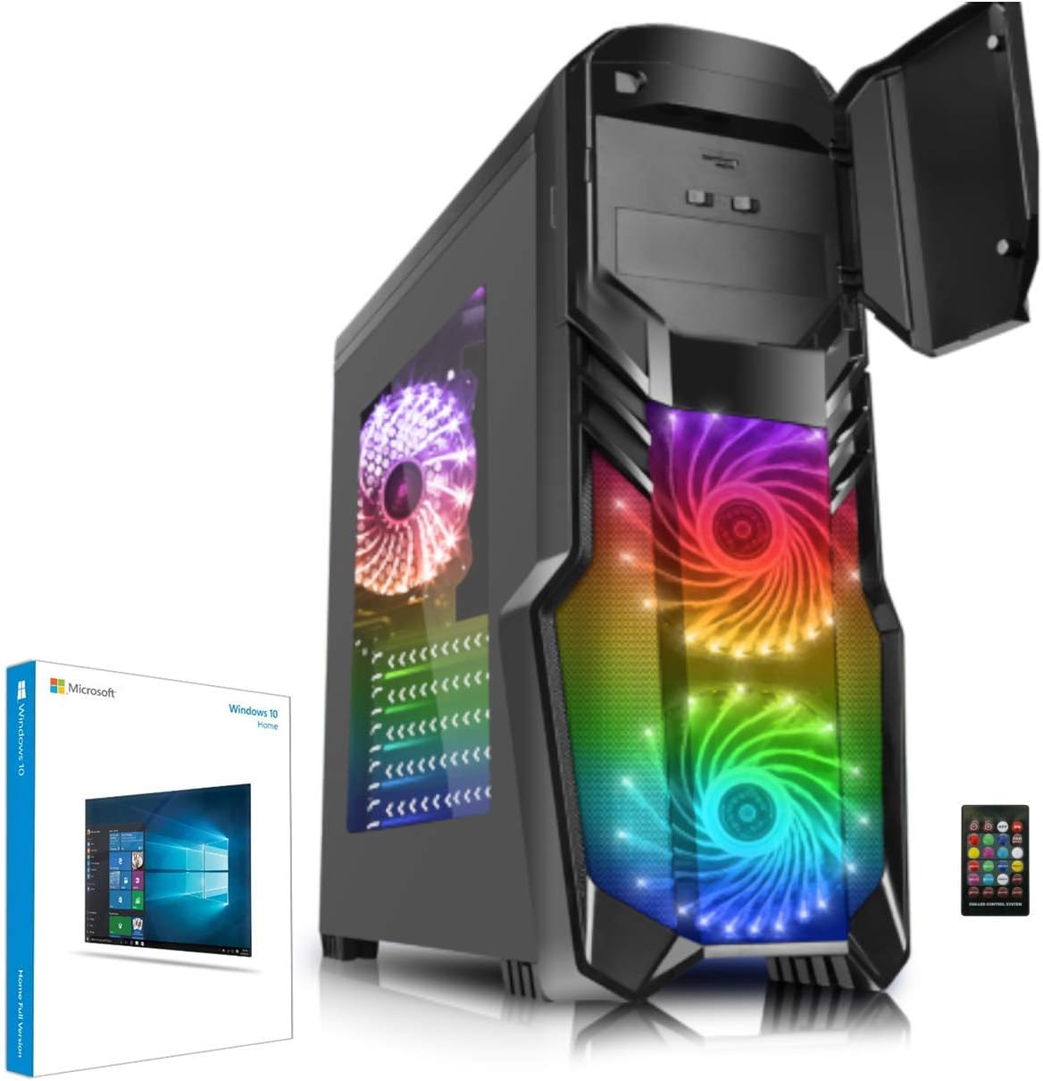 PALICOMP Gaming PC INTEL Coffee Lake Core i7 8700 3.2Ghz - 4.6Ghz Turbo 6 Core - 8GB DDR4 2133Mhz RAM - 240GB SSD - 1TB Sata3 HDD - Windows 10 - INTEL HD Graphics - CAS1B