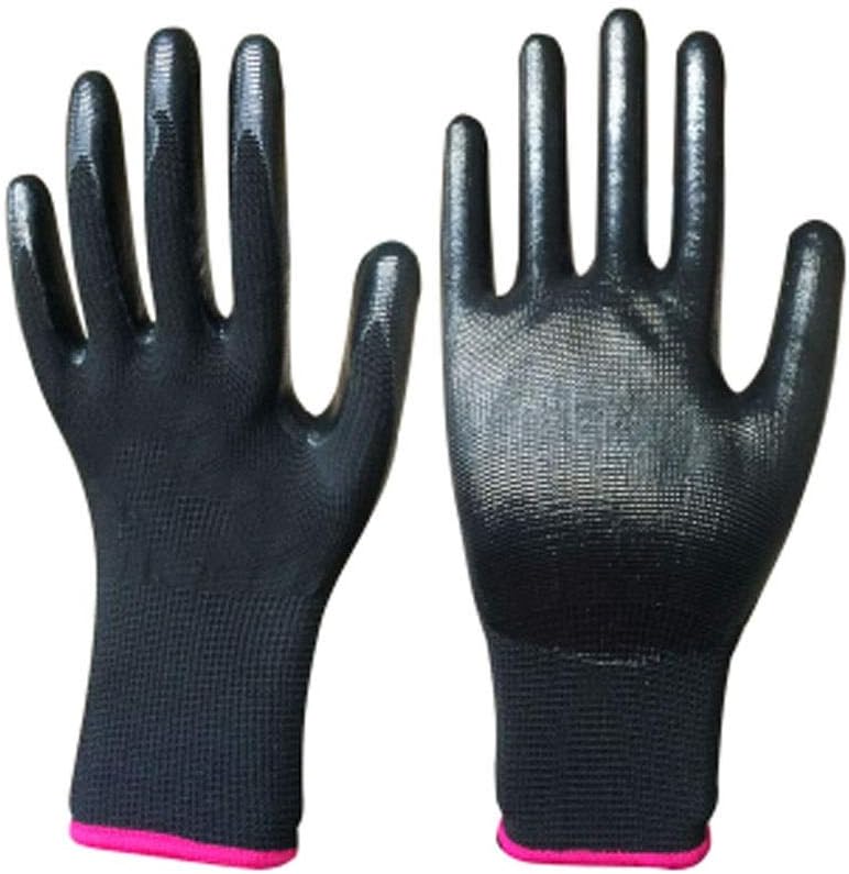 SPLY DTEM Protective Gloves Heavy Latex Gloves Light Brown Coated Gloves Work Gloves Construction Engineering Construction Machinery Industrial Gloves Heavy Latex Gloves for Builders,