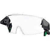MSA 10194820 V-Gard H1 Half-Face Spectacle - Polycarbonate (PC), Clear Tint with Antifog/Antiscratch Coating, Contoured, Resists Impact &amp; Splash Hazards, Durable &amp; Replaceable Hard Hat Accessory