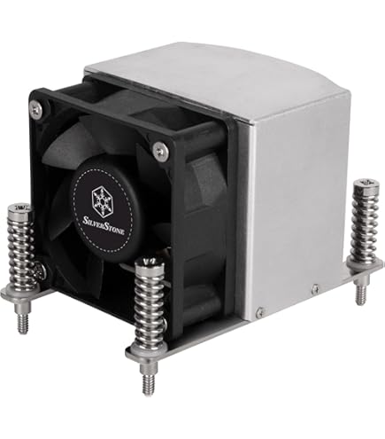 Dynatron A47 DISSIPATORE 2U met 4 TUBBI ATTIVO met PWM E TDP pro CPU Cooler AMD AM4/AM5 Silver Merk