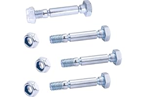 SHARUTIA Snow Blower 4 Shear Pins and Nuts Replacement for Power-Smart Snowblower 303160355P / 303160355 Parts