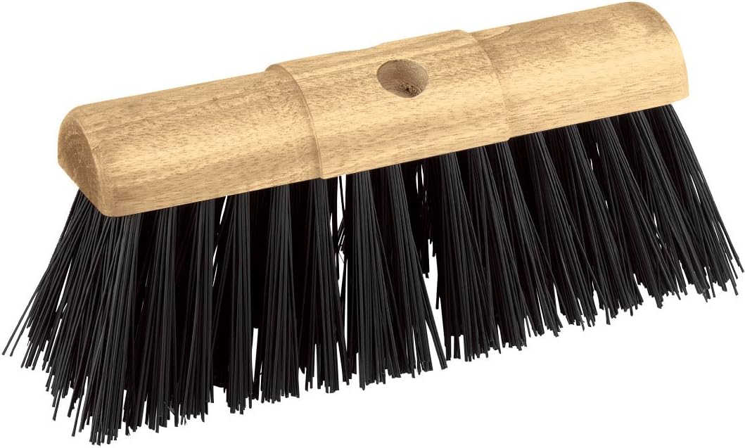 Draper 330mm Saddleback Broom Head, Black