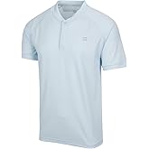 Three Sixty Six Collarless Golf Shirts for Men - Quick Dry Short Sleeve T-Shirt with 4-Way Stretch Fabric & UPF 30