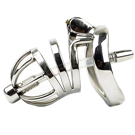 Sexspielzeug Keuschheitskäfig Penis-Käfig mit Harnröhren-Dilator Männer Cock Käfig Chastity Device Male 304 Edelstahl Keuschh