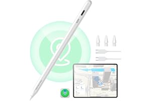 ESR Geo Digital iPad Pencil Findmy Compatible with Apple iPad 2018-2025,with Easy Shortcuts for Apple iPad A16/10/9/8 & Air 13/11 & Pro 12.9/13/11 & Mini 7/6/5,White(No Wireless Charging)