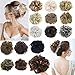 SLLIE Messy Hair Bun Extensions Chignons Hair Hair Scrunchie Scrunchy Updo Hairpiece