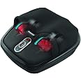 Homedics Shiatsu Air Max Foot Massager with Heat Padded Two Massage Styles Adjustable Intensity, Black, 1 Count