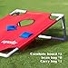 ROPODA Portable Assemble PVC Framed CornHole Game Set with 8 Bean Bags and Carrying Case