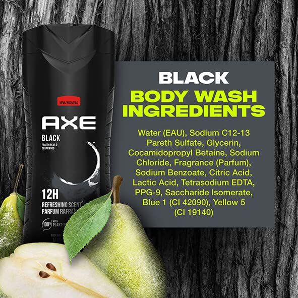 AXE BLACK SHOWER GEL FOR MEN 8.5 OZ