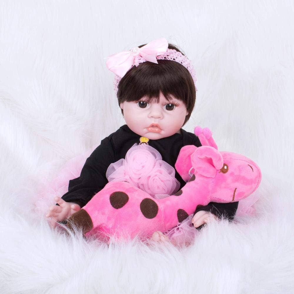 HONGGE Reborn Baby Doll,Lifelike Silicone Reborn Doll Baby Growth Partner Reborn Doll Toy 55cm