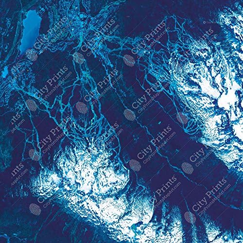 Whistler, British Columbia, Canada Satellite Art - 14-gallery-wrapped-canvas