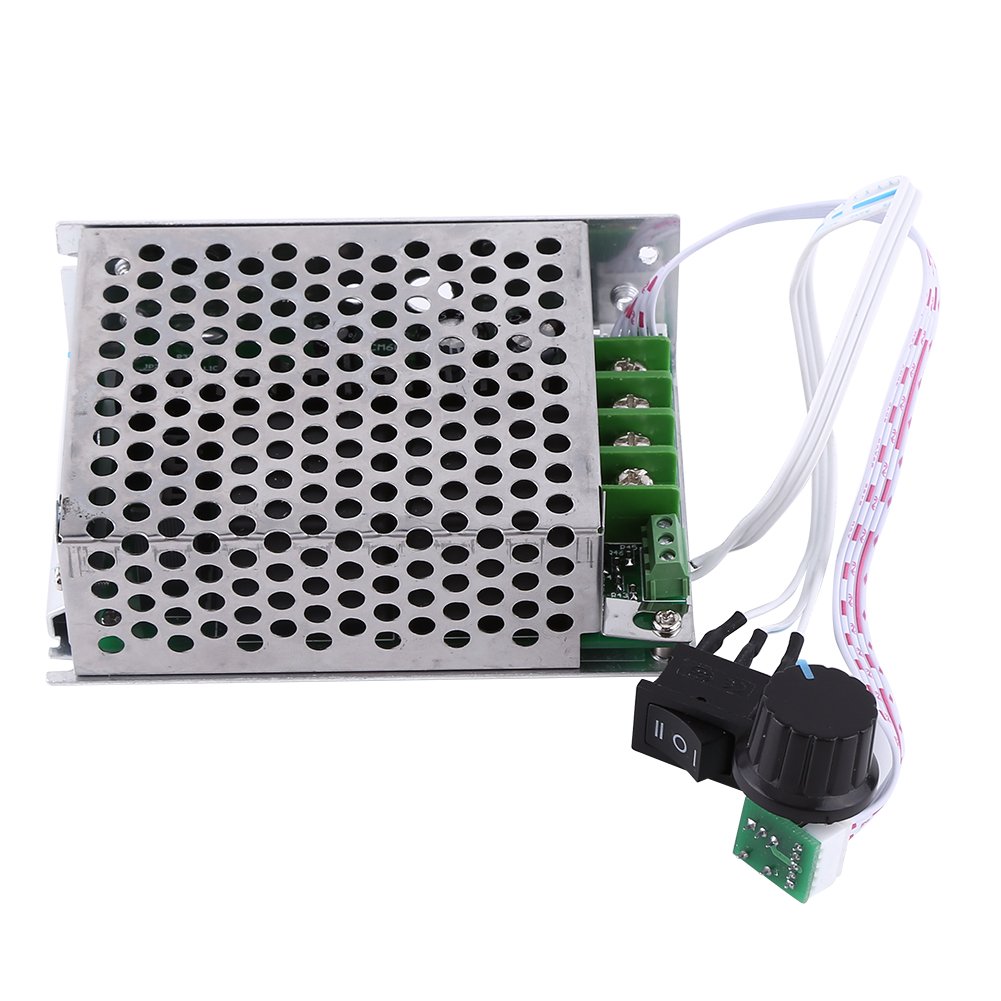 Keenso Motor Speed Controller, PWM DC Motor Governor, Dual Direction Switch, Forward And Reverse Control, DC 10V-50V, 40A