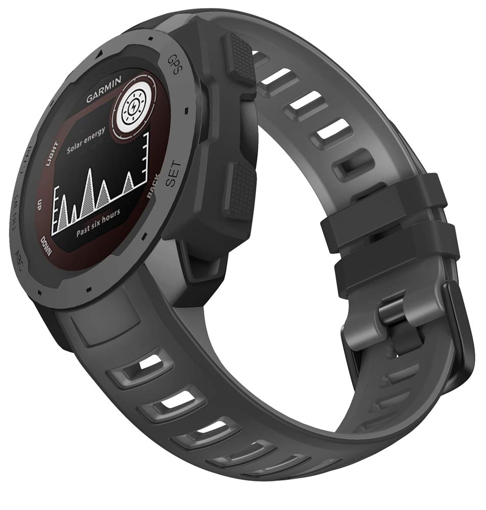 WIIKAI Replacement Silicone Strap for Garmin instinct, instinct Esport replacement watch straps.