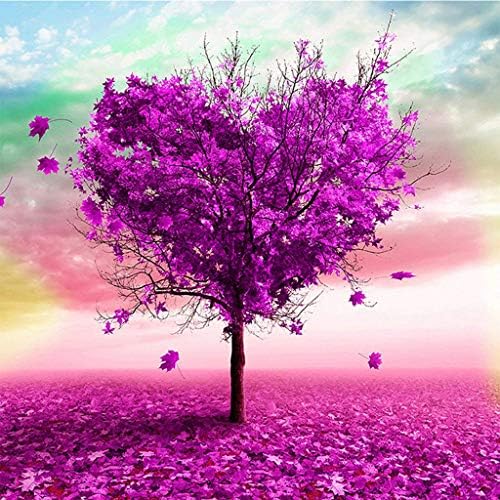 5D DIY Diamond Painting by Number Kits， (Heart Tree) 3535CM