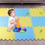 Vivo Technologies Interlocking Foam Play Mat 18 Pack 9mm EVA Multi Colour view 4