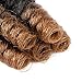 Queentas 3 pack 10 inch Bounce African Collection Crochet Braiding Hair Carrie Curl(8mm) Synthetic Hair Extension (Natural Black/Caramel Blonde)