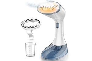 GANIBAY Steamer for Clothes, 1800W Fast Heat-up Clothes Steamer Handheld Garment Steamer with 3 Steam Settings, 380ml Water Tank, 9.8' Cord, Portable Travel Steam Iron for Removes Wrinkle Safe on All Fabrics