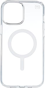 Speck Products Presidio Perfect Clear + MagSafe iPhone 12 Pro Max Case, Clear/Clear
