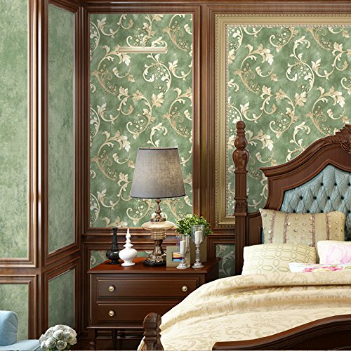 Yancen American Rural Mediterranean Vintage Green Acanthus