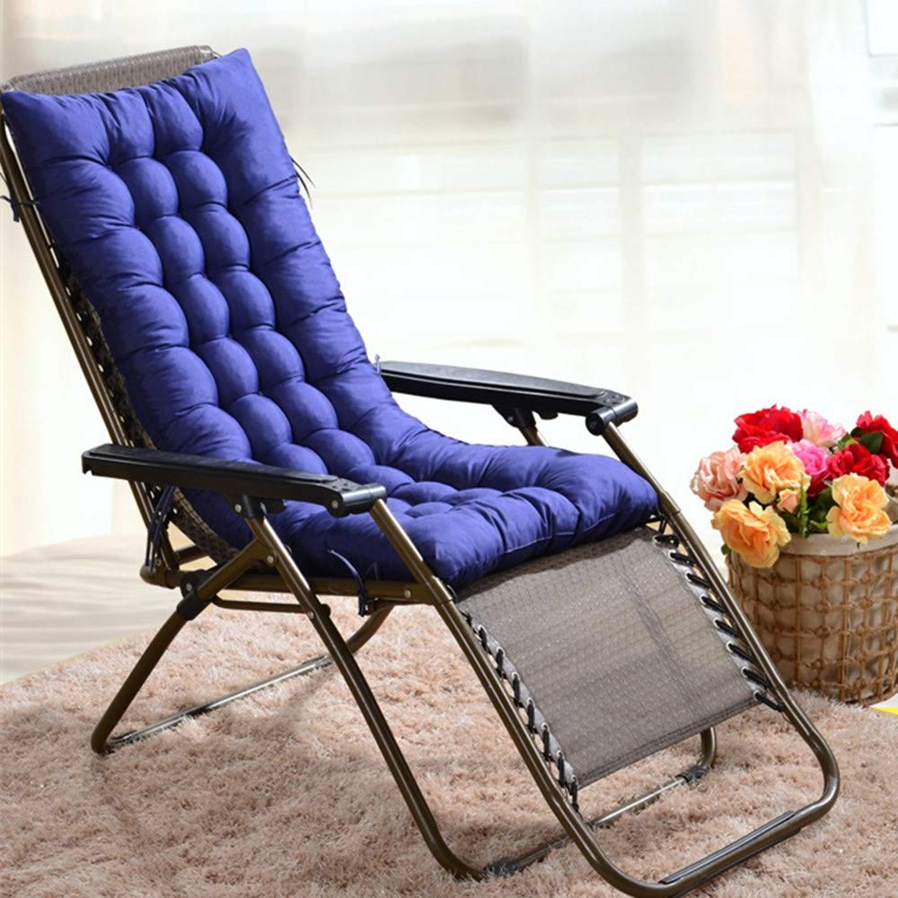 Blue Marbeine Cojín de la Silla 48 120cm Cojines para Tumbona de salón