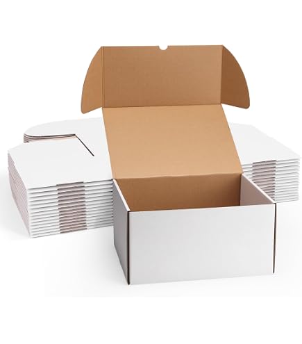 Secure Seal Shipping Boxes - 3x3x2 Mailers - White Ghana